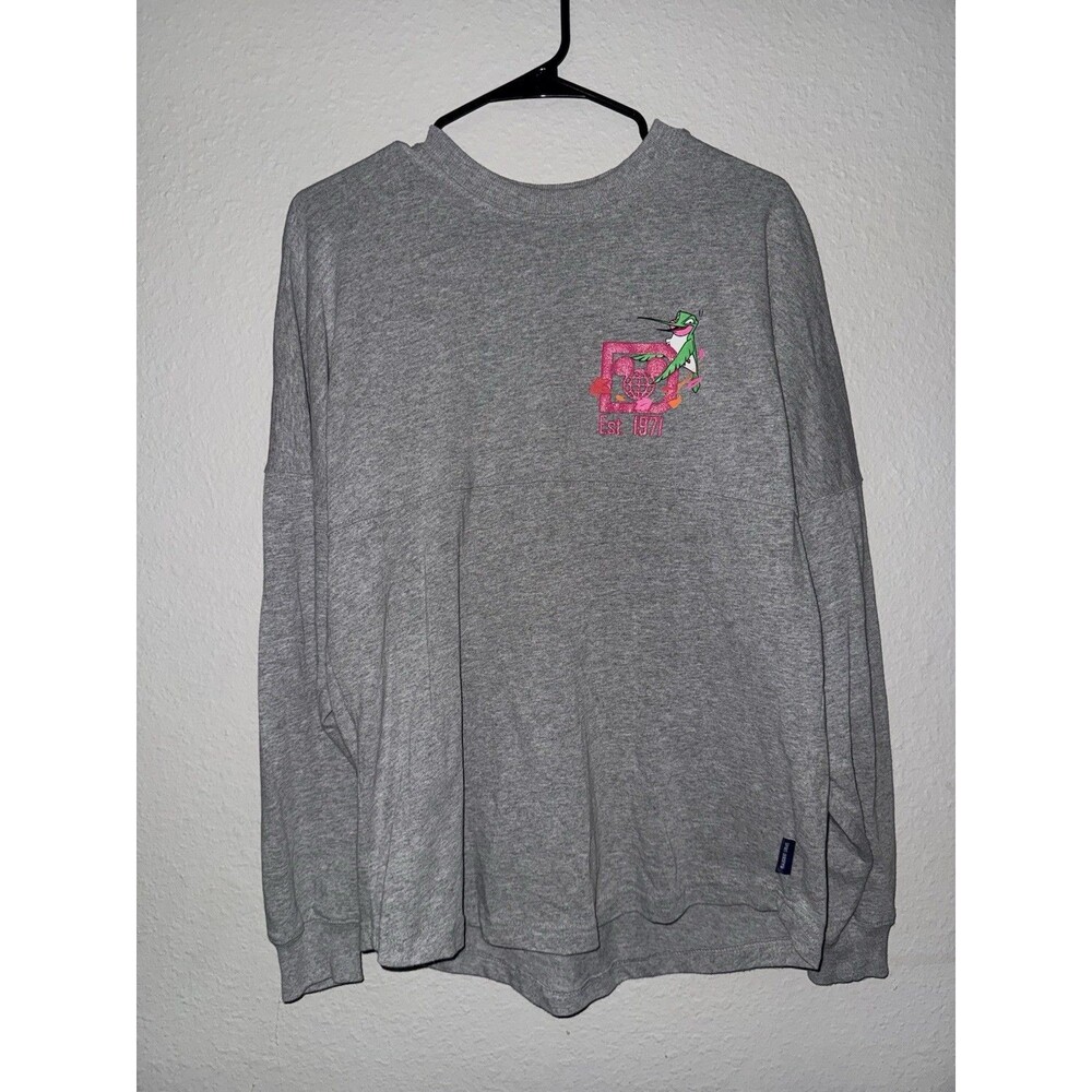 Disney World Spirit Jersey Woodland Friends Critters Gray Pink Glitter Size S